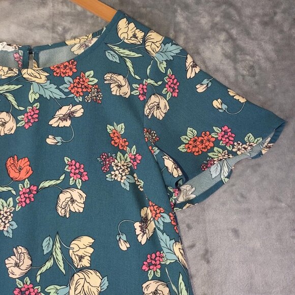 Maurices Dress Women's M Green Floral Midi– Flowy, Tiered, Boho‎ Summer Style - Picture 5 of 10